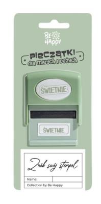 Opakowanie Pieczątka dla dzieci z napisem Świetnie