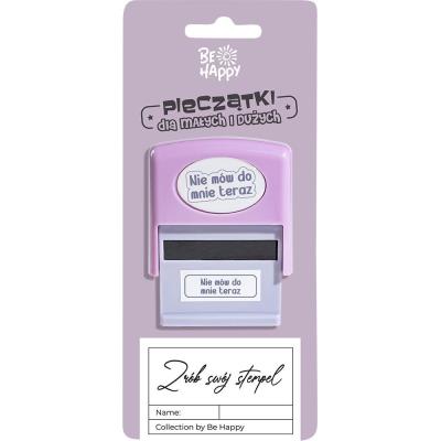 Opakowanie Pieczątka z napisem Nie mów do mnie teraz