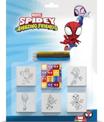 Pieczątki Spidey. Wydawca: Multiprint. SmakLiter.pl Opakowanie Pieczątki Spidey