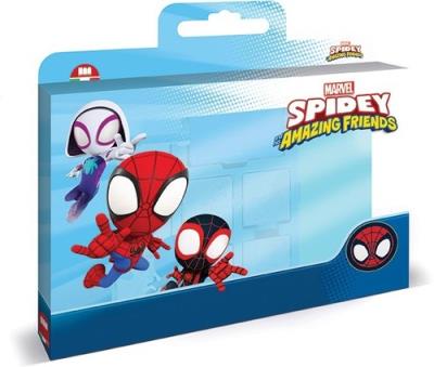 Pieczątki Spidey w walizce. Wydawca: Multiprint. SmakLiter.pl Opakowanie Pieczątki Spidey w walizce