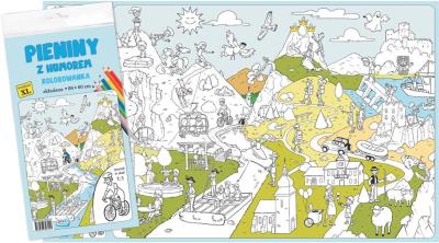 Okładka książki Pieniny z humorem. Kolorowanka XL - kolor