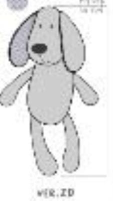 Piesek Tulimy szary 28cm. Wydawca: Balibazoo. SmakLiter.pl Opakowanie Piesek Tulimy szary 28cm