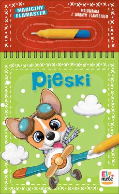 Pieski. Magiczny flamaster. Autor: Opracowanie zbiorowe. SmakLiter.pl Okładka książki Pieski. Magiczny flamaster