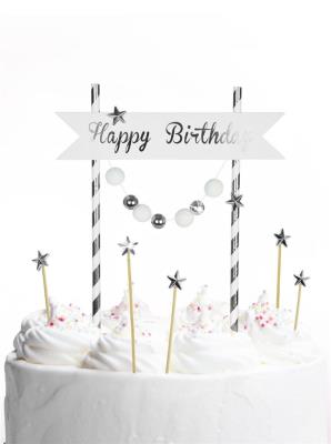 Opakowanie Piker Happy Birthday srebrny