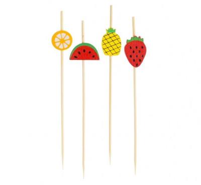 Opakowanie Pikery koktajlowe Słodkie Owoce 12cm 24szt