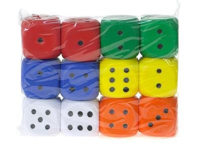 Opakowanie Piłeczka-kostka piankowa 4cm (12szt)