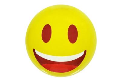 Opakowanie Piłka PVC 230MM - Buźka żólta