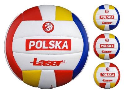 Piłka siatkowa Laser Polska MIX. Wydawca: ADAR. SmakLiter.pl Opakowanie Piłka siatkowa Laser Polska MIX