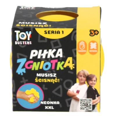 Opakowanie Piłka zgniotka Toy busters XXL żółta
