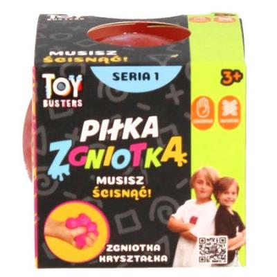 Piłka zgniotka Toy Bustersass. Wydawca: RMS. SmakLiter.pl Opakowanie Piłka zgniotka Toy Bustersass