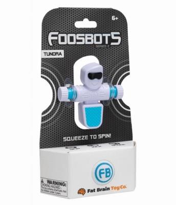 Piłkarzyki Foosbots - pojedynczy piłkarzyk Biały. Wydawca: Fat Brain Toy Co. SmakLiter.pl Opakowanie Piłkarzyki Foosbots - pojedynczy piłkarzyk Biały
