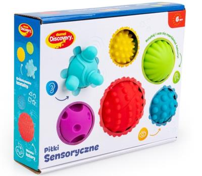 Piłki Sensoryczne. Wydawca: Dumel. SmakLiter.pl Opakowanie Piłki Sensoryczne