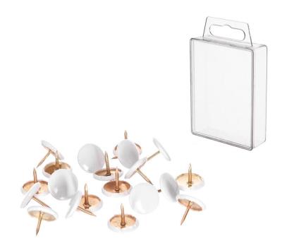 Opakowanie Pinezka biała classic 100szt