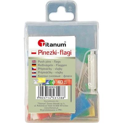 Opakowanie Pinezki flagi 40szt