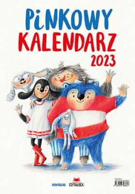 Pinkowy kalendarz 2023. Autor: Urszula Młodnicka, Agnieszka Waligóra. SmakLiter.pl Okładka książki Pinkowy kalendarz 2023