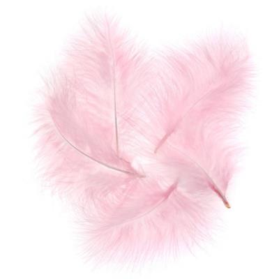 Opakowanie Pióra indycze różowe 15 cm 5 szt.