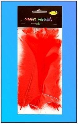 Opakowanie Piórka miękkie czerwone 15szt