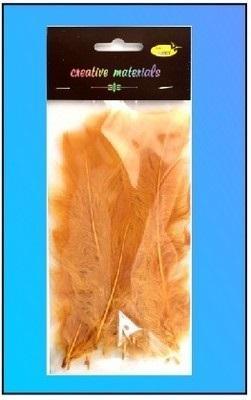 Opakowanie Piórka miękkie jasnobrązowe 15szt