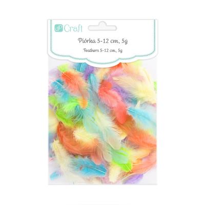 Piórka pastel 5-12cm 5g. Wydawca: DP CRAFT. SmakLiter.pl Opakowanie Piórka pastel 5-12cm 5g