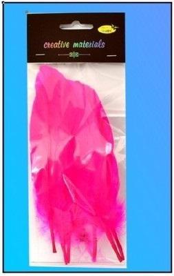 Opakowanie Piórka twarde różowe 10szt