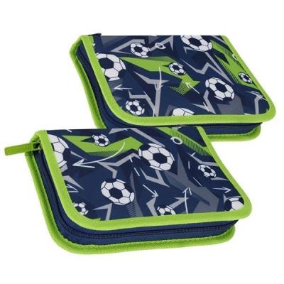 Opakowanie Piórnik 1 zamek 2 klapki bez wyposażenia Football