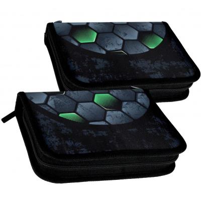 Opakowanie Piórnik 1 zamek 2 klapki bez wyposażenia Football