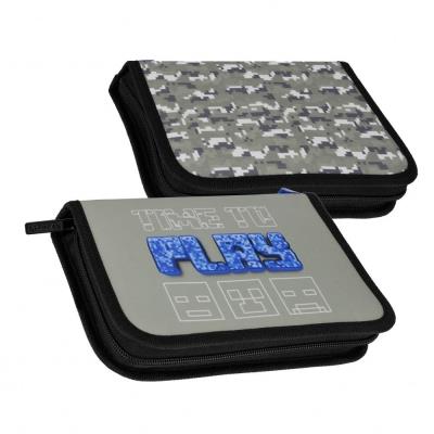 Opakowanie Piórnik 1 zamek 2 klapki bez wyposażenia Pixel