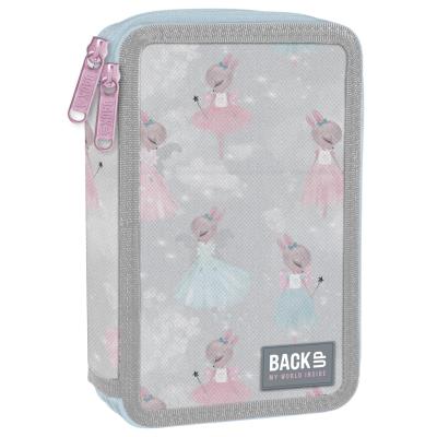 Opakowanie Piórnik 2-komorowy z wyposażeniem BACKUP 4 model DW 82 Słodkie króliczki