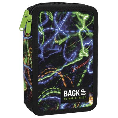 Opakowanie Piórnik 2-komorowy z wyposażeniem BACKUP 5 model DW54 światła neonów