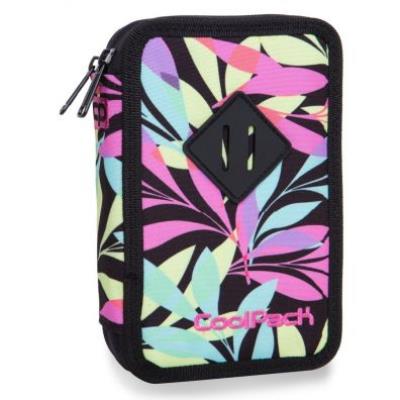 Opakowanie Piórnik 2-komorowy z wyposażeniem Coolpack Jumper 2 PASTEL LEAVES