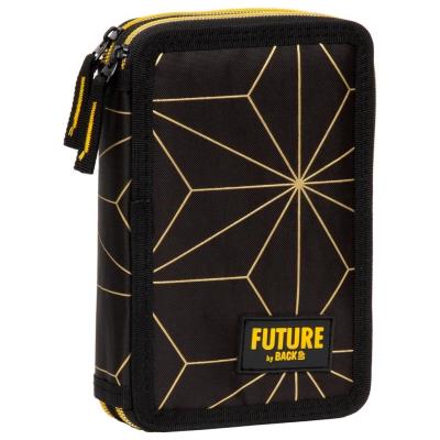 Opakowanie Piórnik 2-komorowy z wyposażeniem Złote wzory PWDDF36