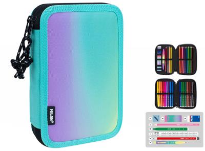 Opakowanie Piórnik 2 poz. z wyposażeniem Sunset zielony MILAN