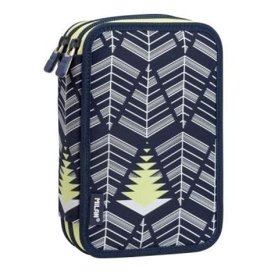 Opakowanie Piórnik 2 poz. z wyprawką Yeti niebieski MILAN