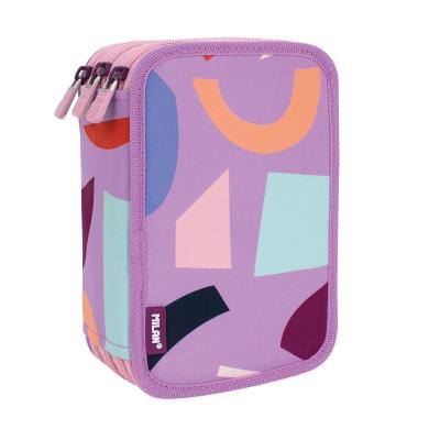 Opakowanie Piórnik 2poz. z wyprawką Fun Animals fioletowy