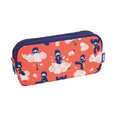 Opakowanie Piórnik 3-komorowy duży Milan NINJUTSU czerwony