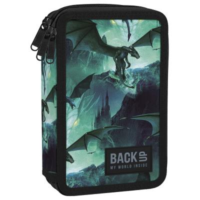 Opakowanie Piórnik 3-komorowy z wyposażeniem BACKUP 5 model EW35 smoki