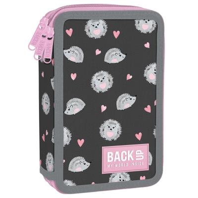 Opakowanie Piórnik 3-komorowy z wyposażeniem Backup PB6EW16 jeże