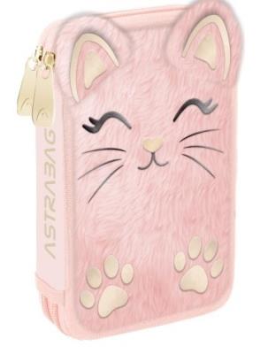 Opakowanie Piórnik 3-komorowy z wyposażeniem Jumbo Astrabag Fluffy Kitty