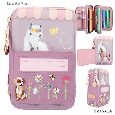 Opakowanie Piórnik 3-komorowy z wyposażeniem Miss Melody 12357A