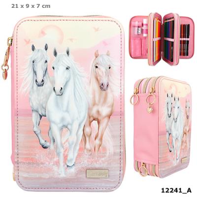 Opakowanie Piórnik 3-komorowy z wyposażeniem  Miss Melody Sundown 12241A