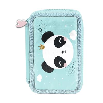 Opakowanie Piórnik 3-komorowy z wyposażeniem Panda PP23PQ-023