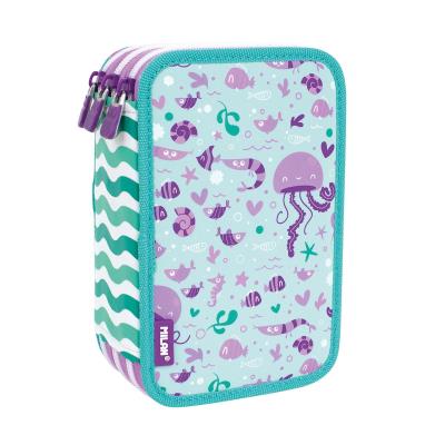 Opakowanie Piórnik 3-komorowy z wyposażeniem SEA