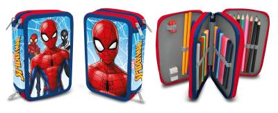 Opakowanie Piórnik 3-komorowy z wyposażeniem Spiderman SP30008