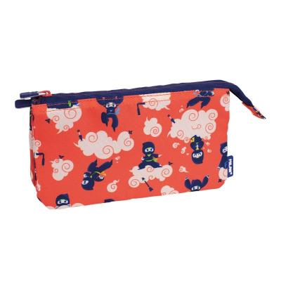 Opakowanie Piórnik 5-komorowy Milan NINJUTSU czerwony