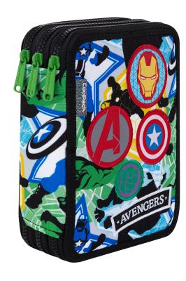Opakowanie Piórnik Coolpack potrójny z wyposażeniem JUMPER 3 AVENGERS BADGES