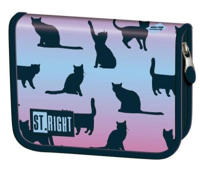 Opakowanie Piórnik dwuklapkowy bez wyp. Stright Night Cats