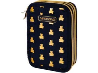 Opakowanie Piórnik Jumbo potrójny z wyp. Golden Teddy ASTRA