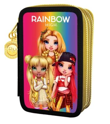 Opakowanie Piórnik jumbo potrójny z wyposażeniem Rainbow High Golden Style