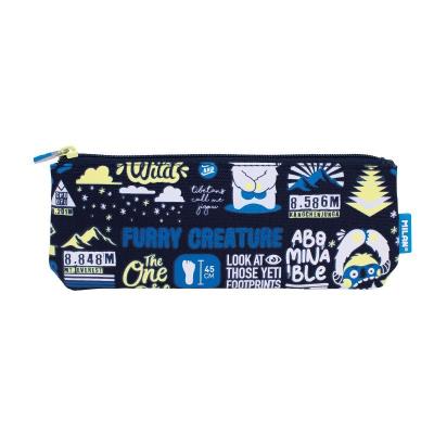 Opakowanie Piórnik mały płaski Milan THE YETI 2 granatowy