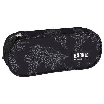 Opakowanie Piórnik owalny BACKUP 5 model A41 mapy